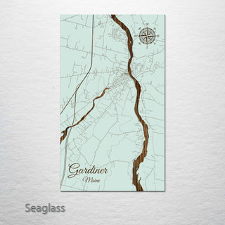 Gardiner, Maine Street Map