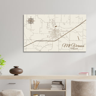 Mount Vernon, Missouri Street Map