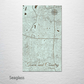 Town and Country, Missouri Street Map