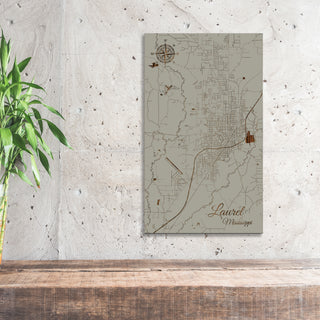 Laurel, Mississippi Street Map