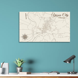 Yazoo City, Mississippi Street Map