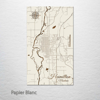 Hamilton, Montana Street Map
