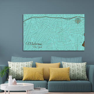 Malverne, New York Street Map