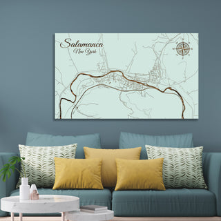 Salamanca, New York Street Map