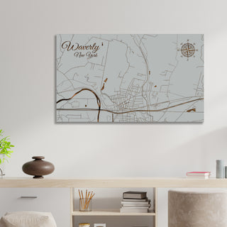Waverly, New York Street Map