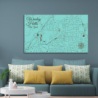 Wesley Hills, New York Street Map