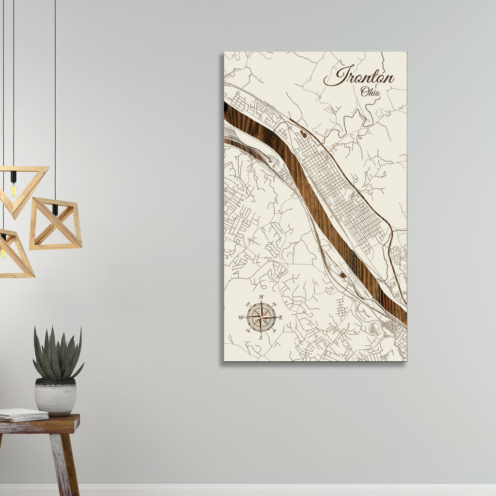 Ironton, Ohio Street Map Fire & Pine