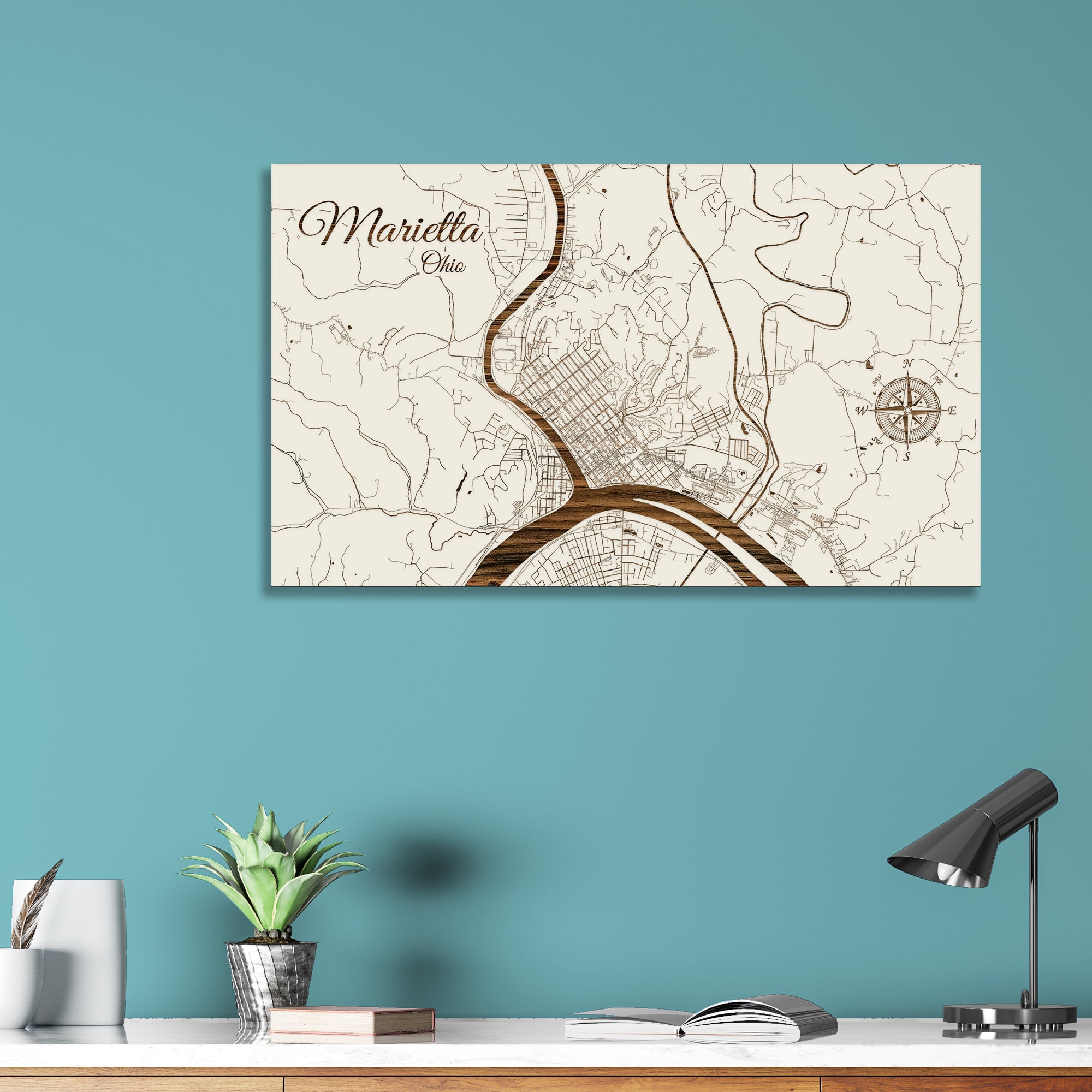 Marietta Ohio Street Map