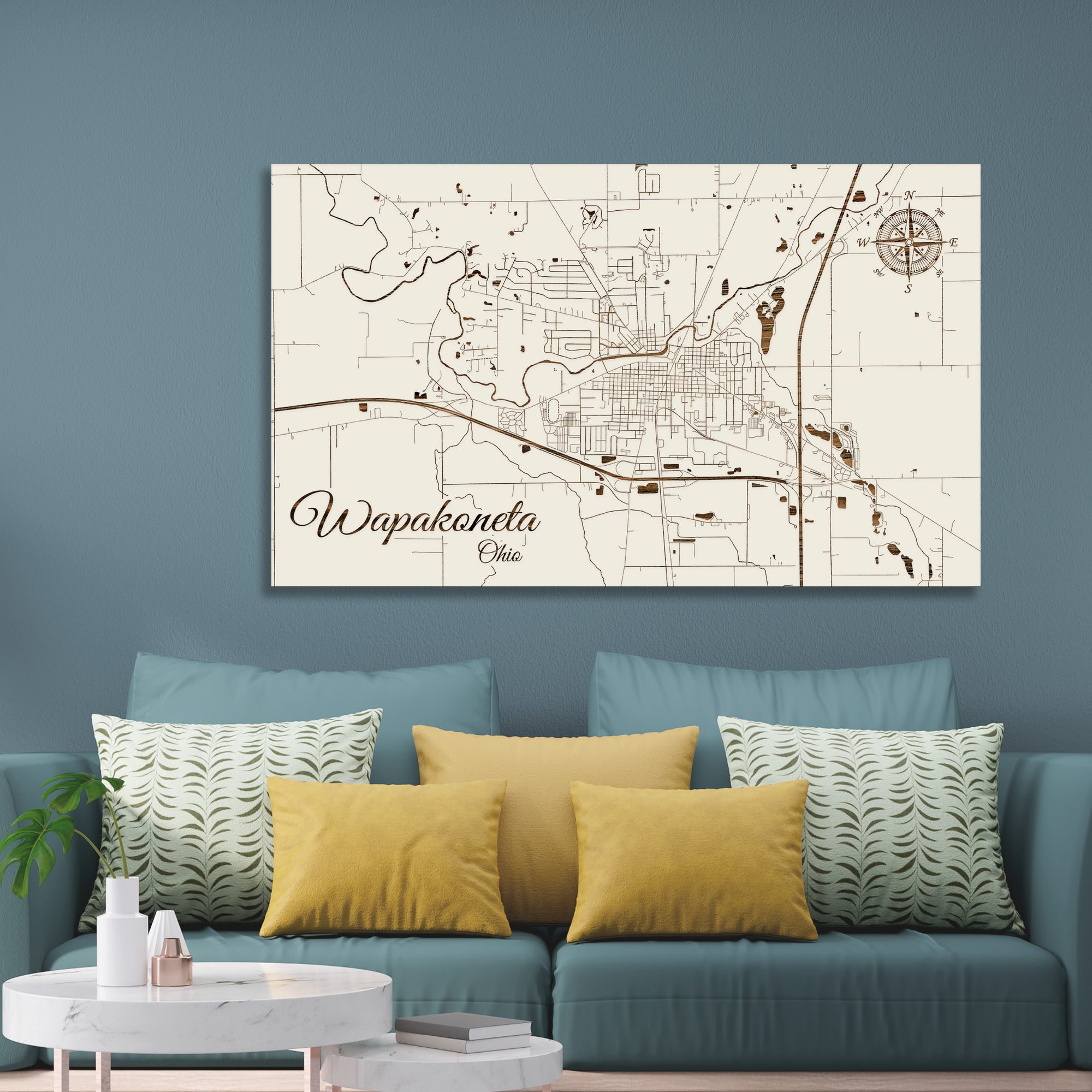 Wapakoneta Ohio Street Map