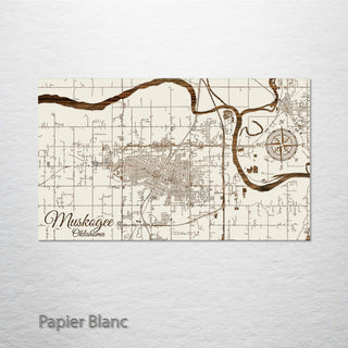 Muskogee, Oklahoma Street Map
