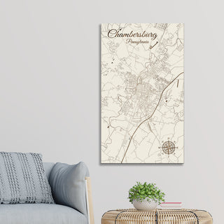 Chambersburg, Pennsylvania Street Map