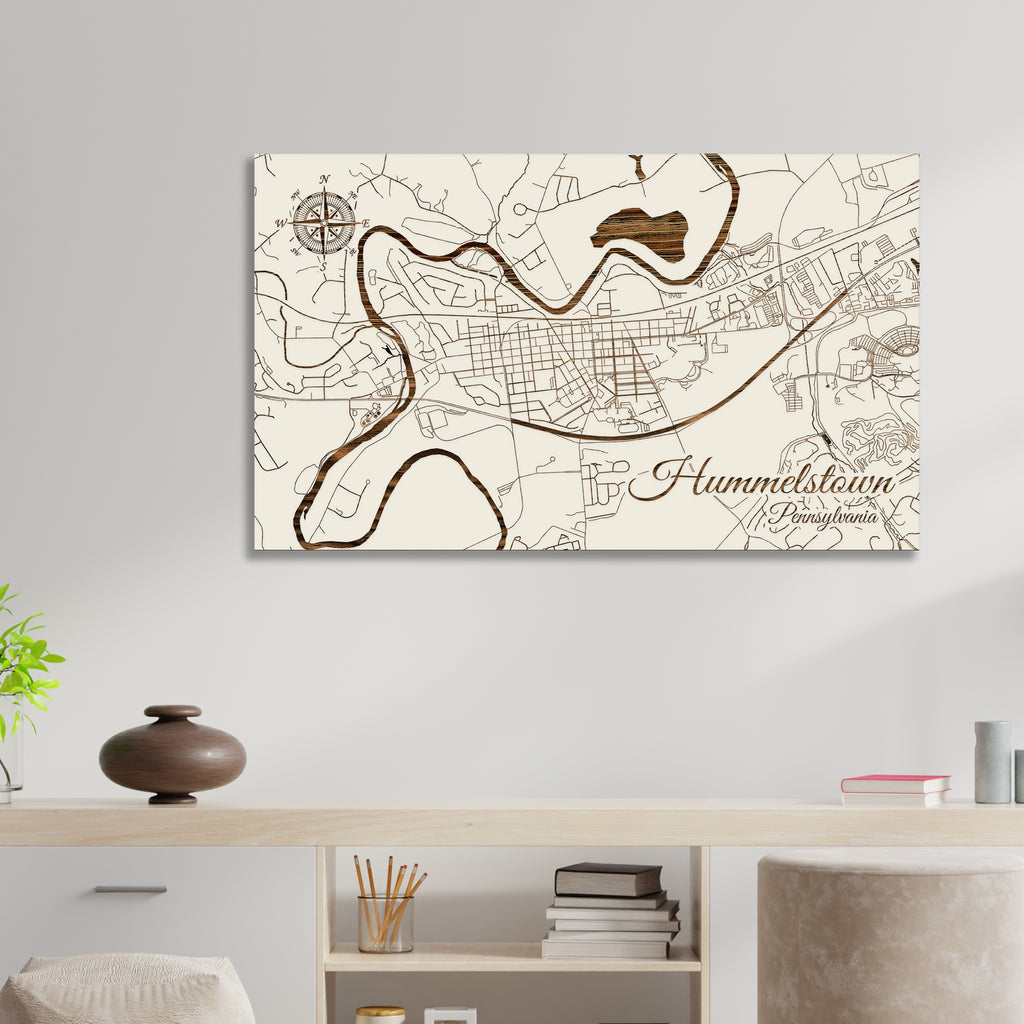 Hummelstown, Pennsylvania Street Map Fire & Pine