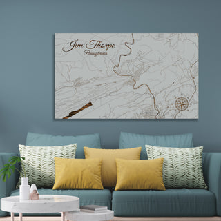 Jim Thorpe, Pennsylvania Street Map