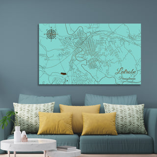 Latrobe, Pennsylvania Street Map