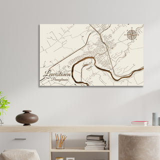 Lewistown, Pennsylvania Street Map