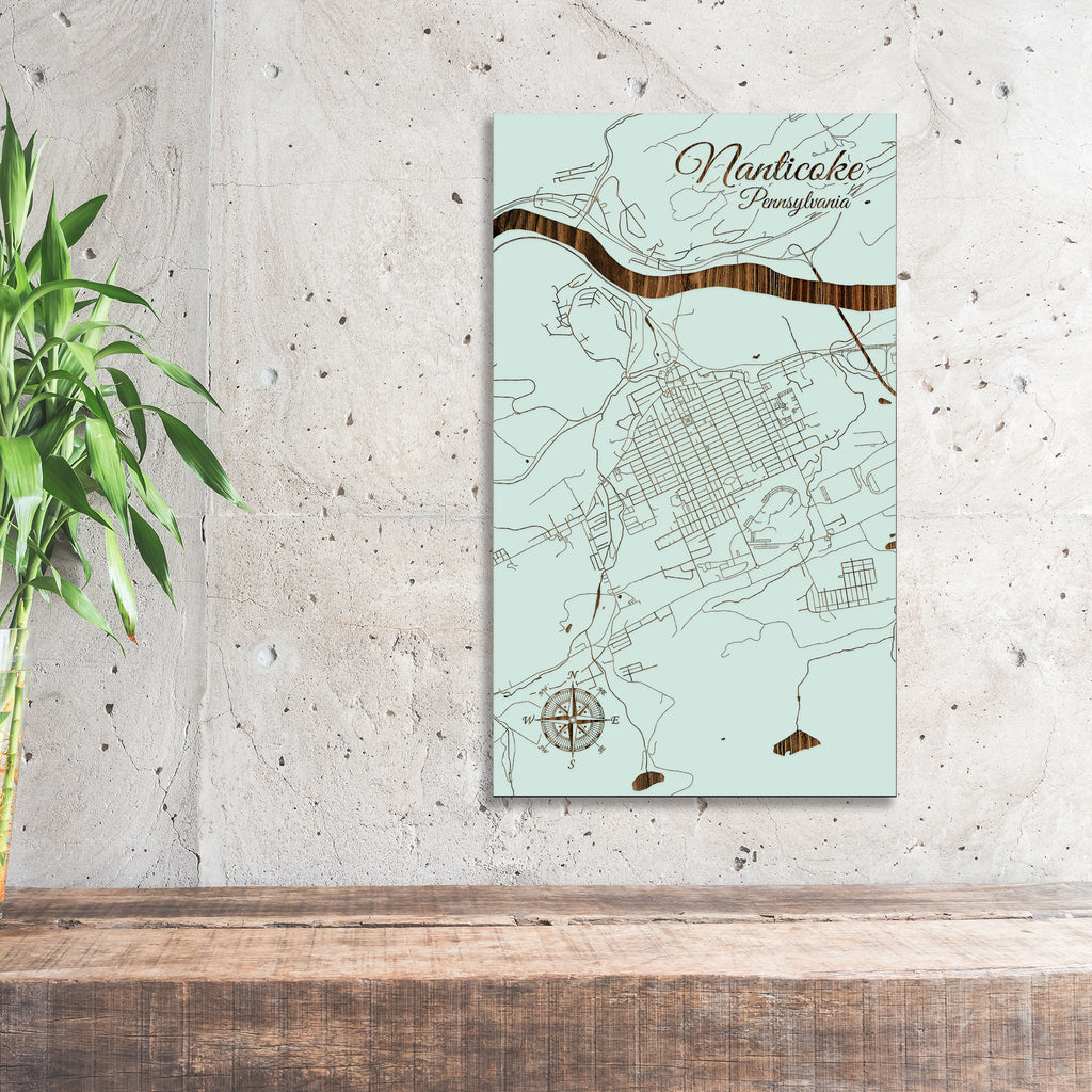 Nanticoke, Pennsylvania Street Map – Fire & Pine