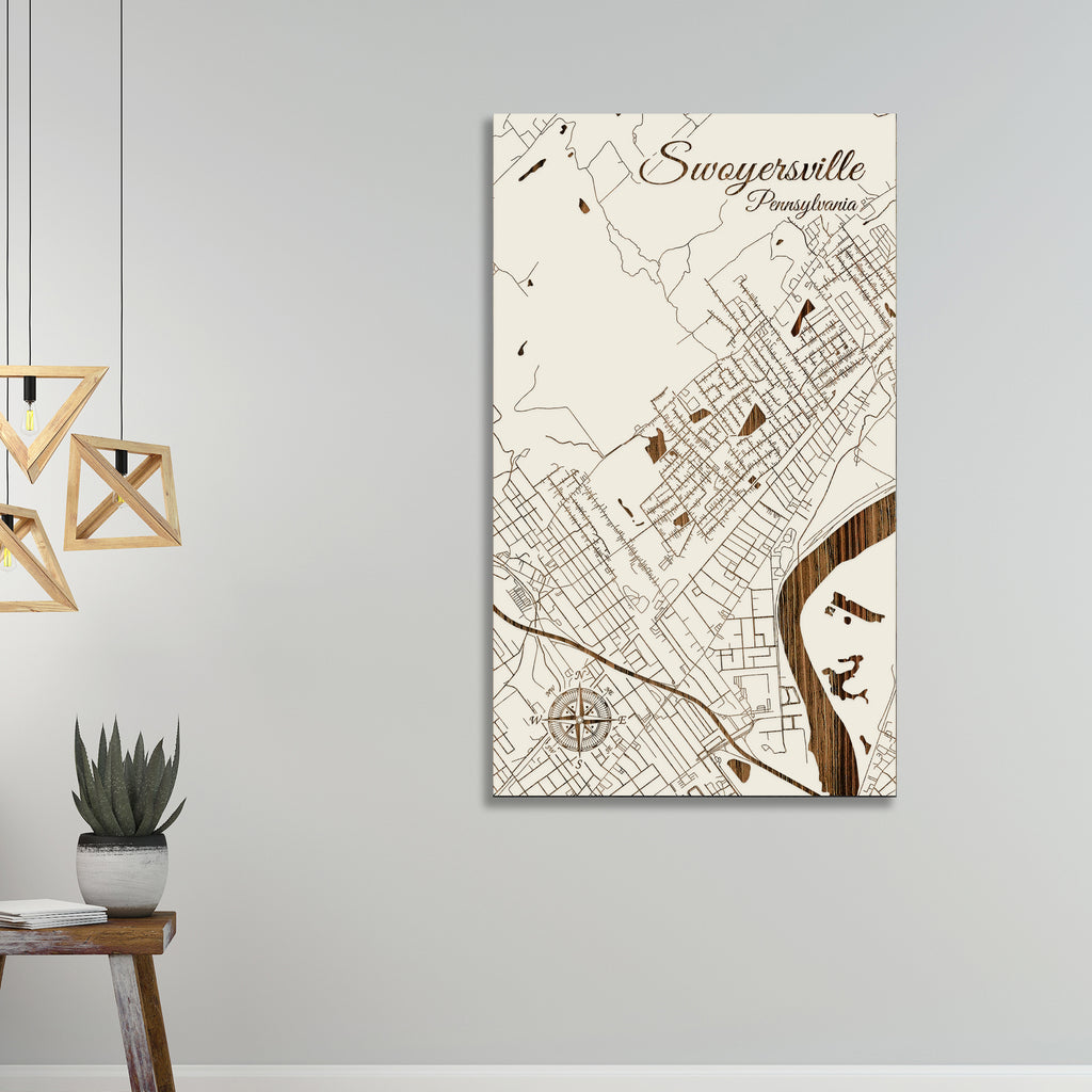 Swoyersville, Pennsylvania Street Map Fire & Pine