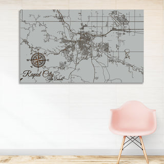 Rapid City, South Dakota Street Map - Fire & Pine