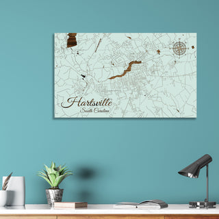 Hartsville, South Carolina Street Map