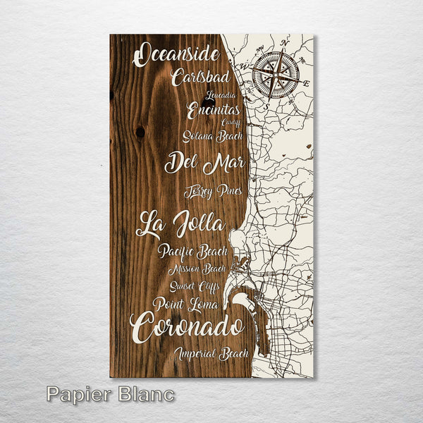 San Diego Beaches Map Fire & Pine