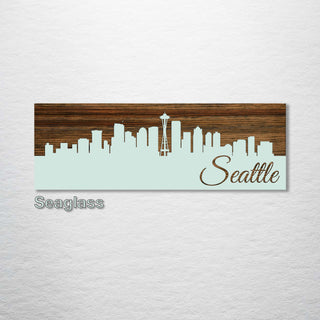 Seattle, Washington Skyline - Fire & Pine