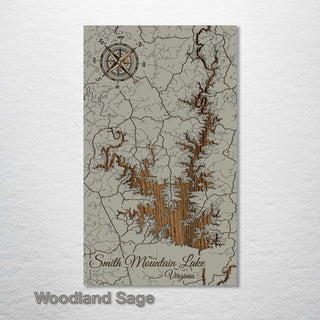 Smith Mountain Lake, Virginia Street Map - Fire & Pine
