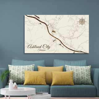 Ashland City, Tennessee Street Map