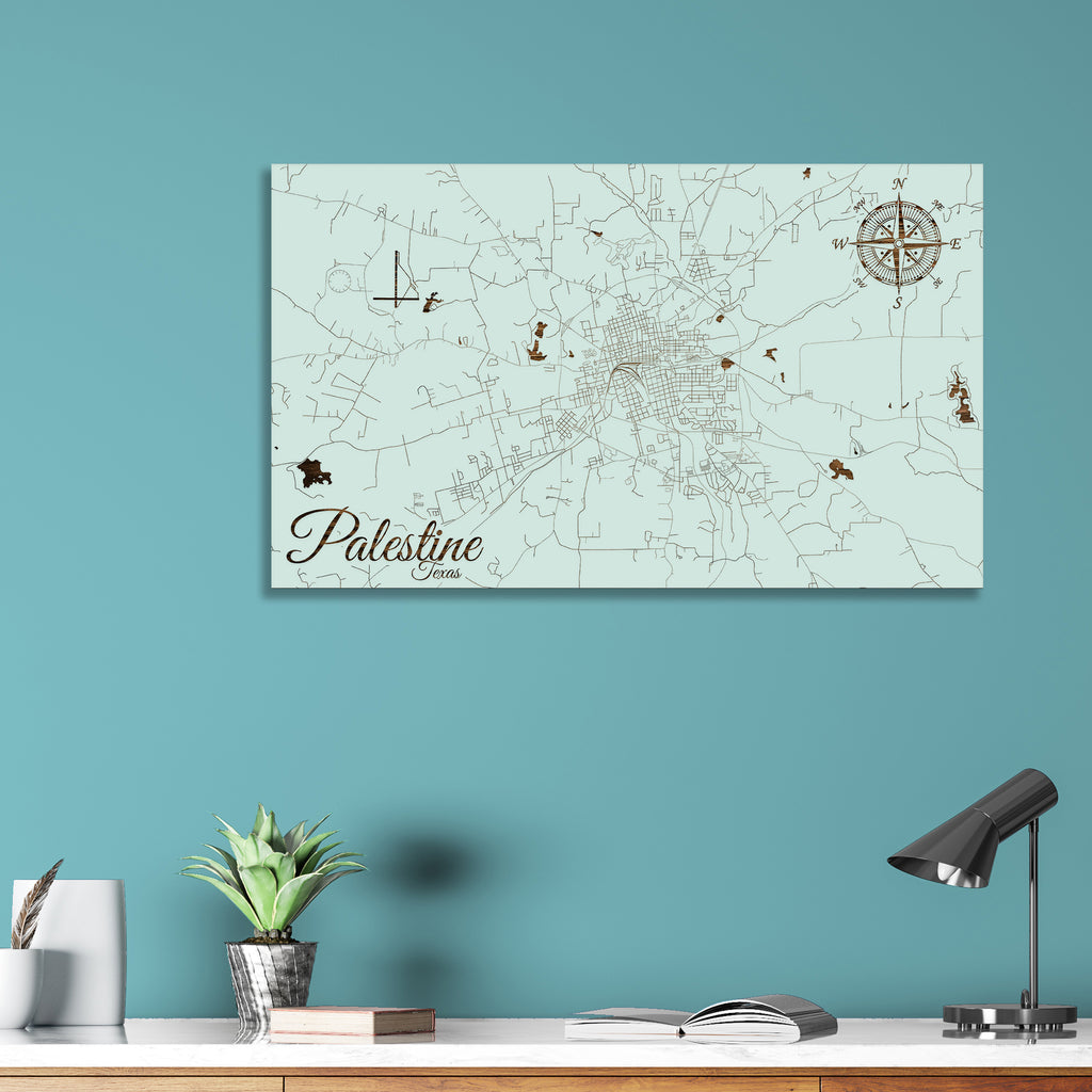 Palestine, Texas Street Map – Fire & Pine