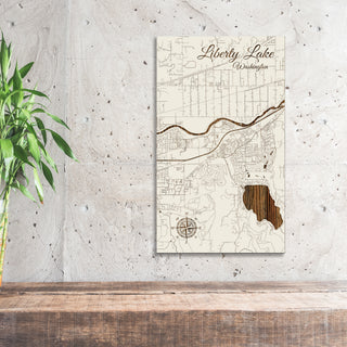 Liberty Lake, Washington Street Map