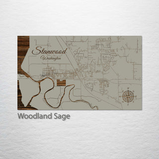 Stanwood, Washington Street Map
