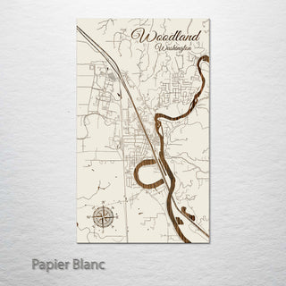 Woodland, Washington Street Map