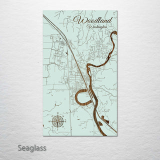 Woodland, Washington Street Map