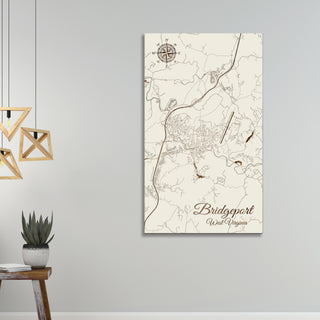 Bridgeport, West Virginia Street Map