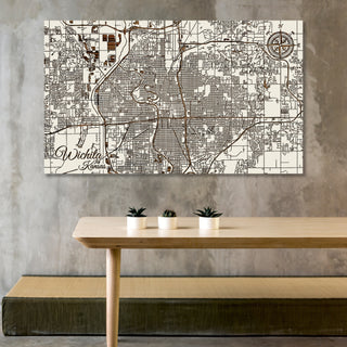 Wichita, Kansas Street Map - Fire & Pine