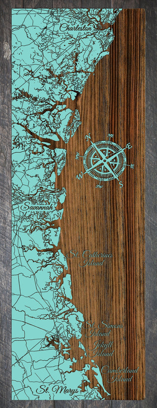 Exclusive - Charleston to St Marys Get Gifty Engraved Panoramic
