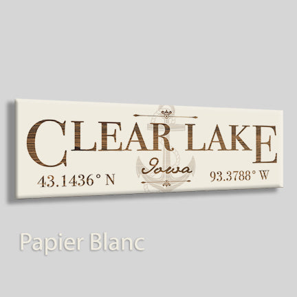 FP0827 - Clear Lake, Iowa Engraved Stick (Standard)
