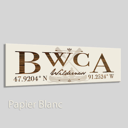 FP0932 - BWCA Wilderness, Minnesota Engraved Stick (Standard)