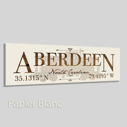 FP1449 - Aberdeen, North Carolina Engraved Stick (Standard)