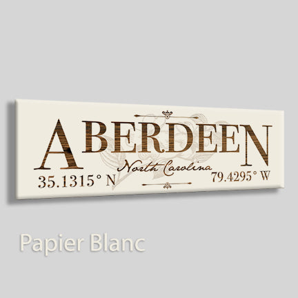 FP1449 - Aberdeen, North Carolina Engraved Stick (Standard)