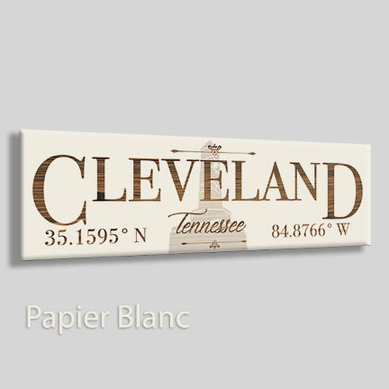 FP1860 - Cleveland, Tennessee Engraved Stick (Bronze)