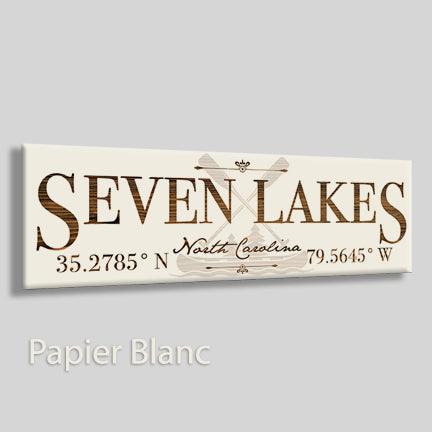 FP1449 - Seven Lakes, North Carolina Engraved Stick (Standard)