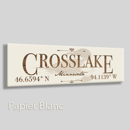 FP0822 - Crosslake, Minnesota Engraved Stick (Standard)