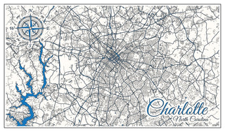 Charlotte, NC Printed Map