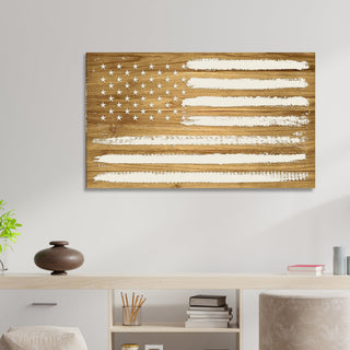 American Flag, Engraved Map (Standard)