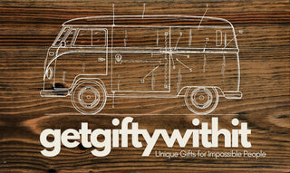 Exclusive - Get Gifty With It Logo Sign Engraved Wood Wall Map