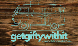 Exclusive - Get Gifty With It Logo Sign Engraved Wood Wall Map