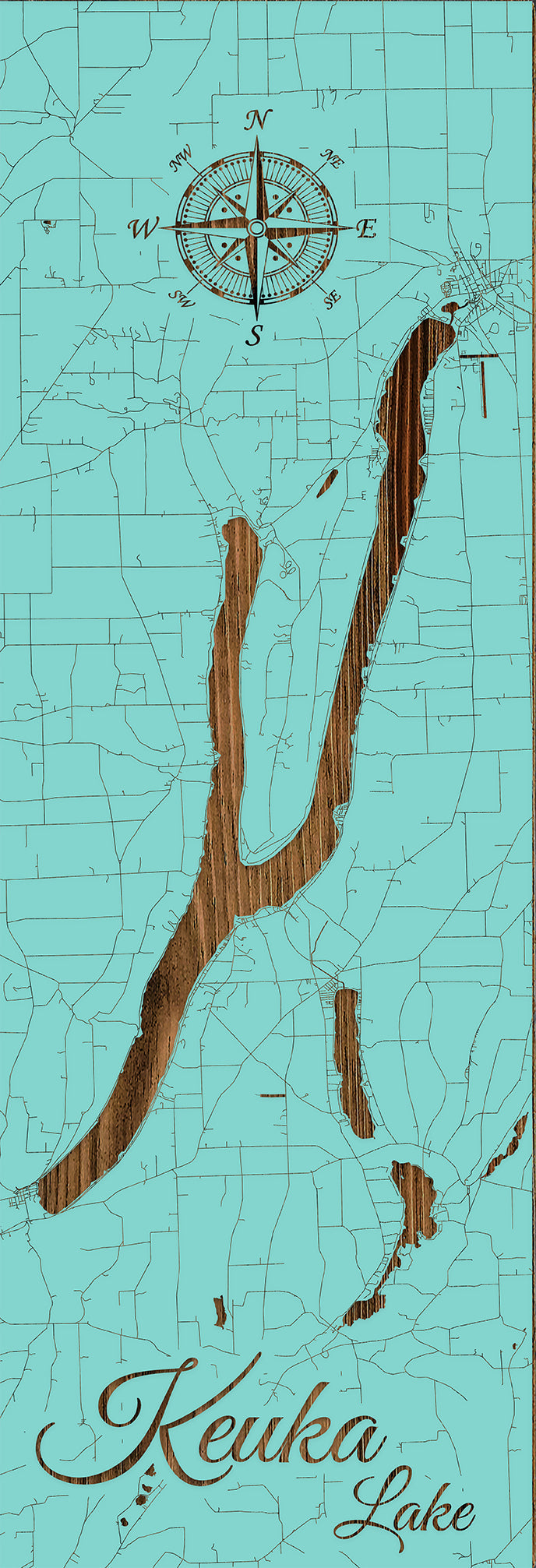 FP1496 - Keuka Lake, NY Engraved Panoramic (Standard)