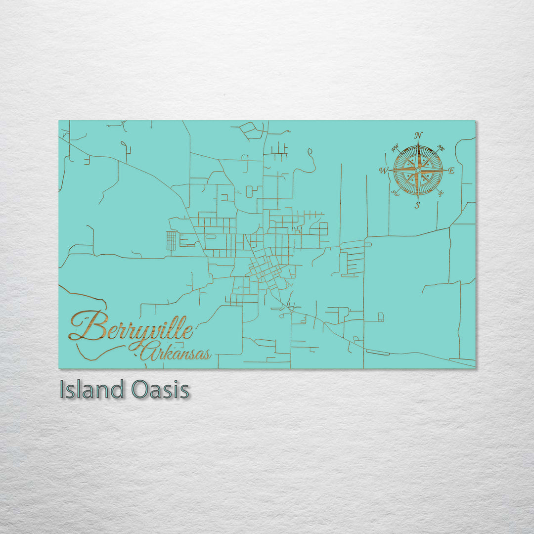 Berryville, Arkansas Street Map