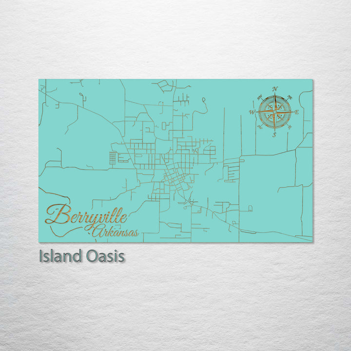 Berryville, Arkansas Street Map