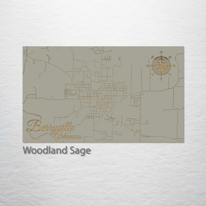 Berryville, Arkansas Street Map